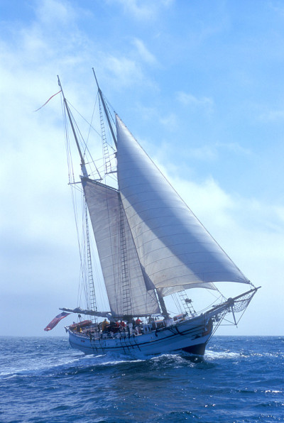 在公海上航行