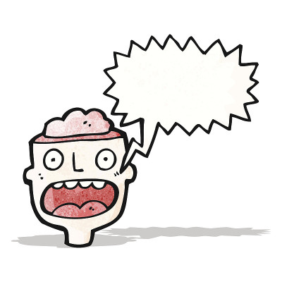 开放式脑头卡通