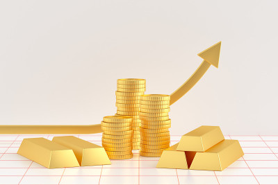 3d渲染金融概念图