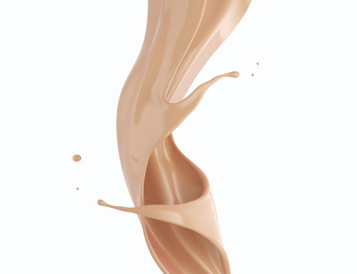 Cosmetic Foundation cream splash