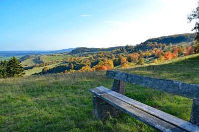 森林在图林根Rhön