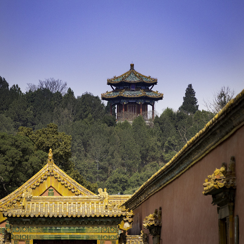 故宫，景山公园，北京，中国