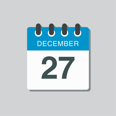日历图标日27日，模板图标日