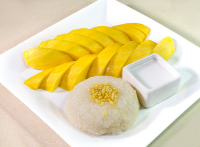 芒果糯米饭，泰国甜点