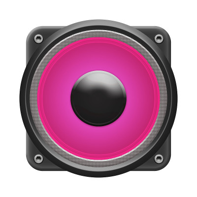 扬声器孤立在白色背景上