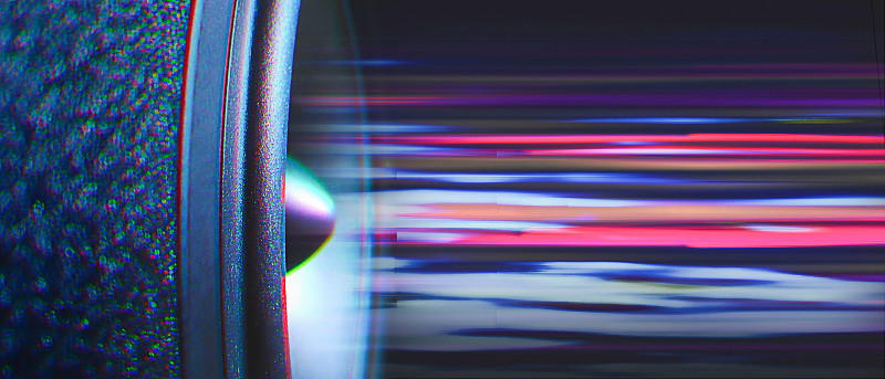 多媒体扬声器系统，不同的扬声器。高保真立体声系统音响喇叭。