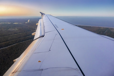 飞机在空中