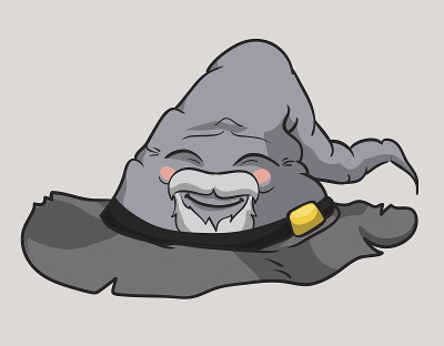 快乐的老巫师帽。