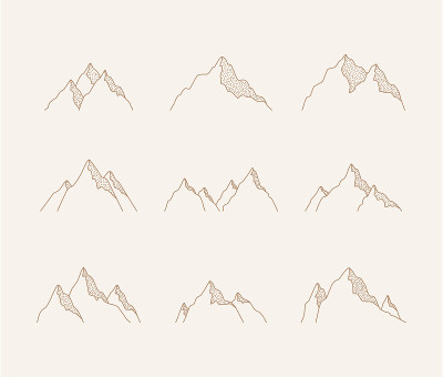 向量山的集合。