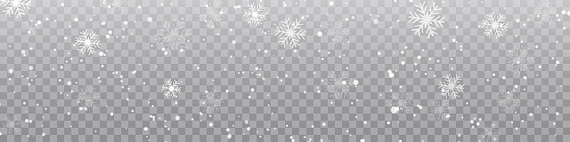 矢量大雪，雪花有不同的形状和形式。雪花飘飘，雪花飘飘。下降的圣诞节