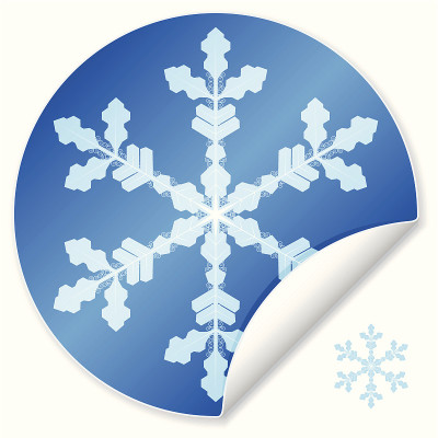 雪贴纸