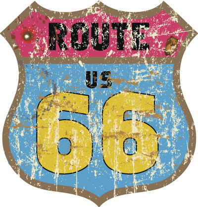 66号公路路标
