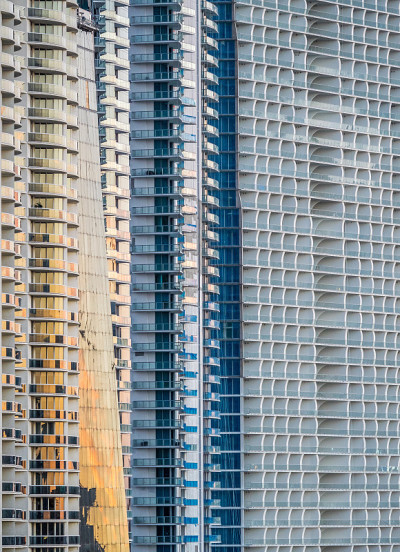 现代建筑、住宅或酒店的正面