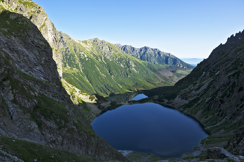 波兰塔特拉山脉的雄伟山峰