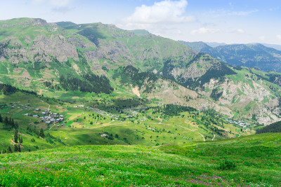 土耳其阿尔特文夏季山地高原