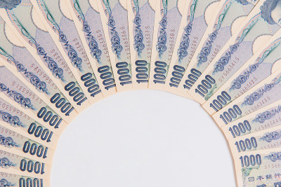 日元，白底1000日元，日元银行