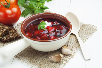 Borsh。俄罗斯的传统菜