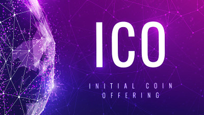 ICO首次代币发行紫外线旗