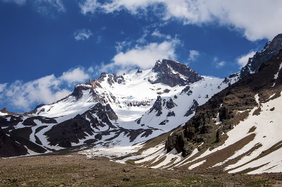 旅游概念图;土耳其Kayseri Erciyes山