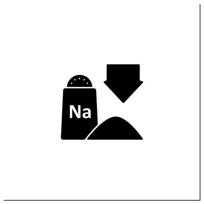 低钠字形图标