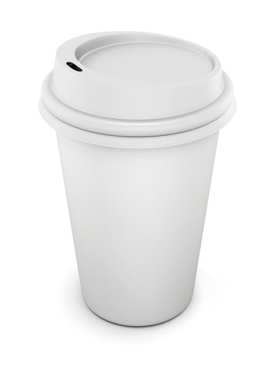一次性有盖的咖啡杯
