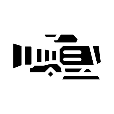 视频摄像机符号图标矢量插图