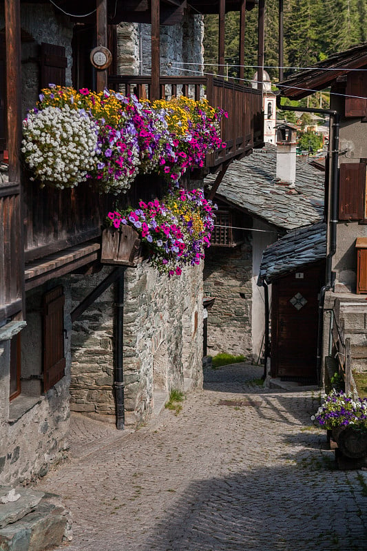 Champoluc, Val d' ayas, Aosta, Valle d'Aosta，意大利