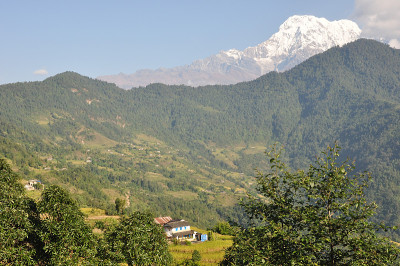 尼泊尔山区的风景