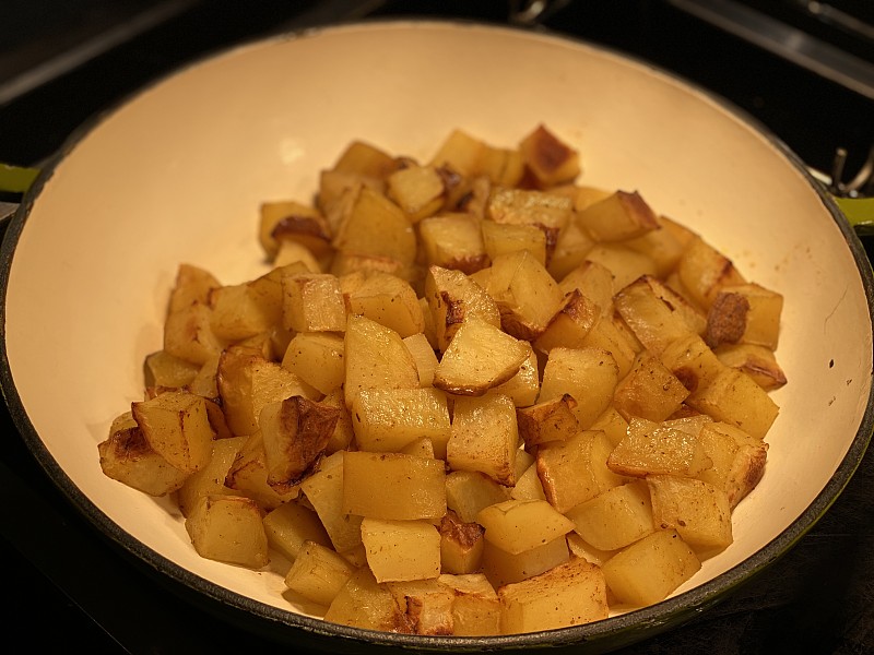 素食烤薯角