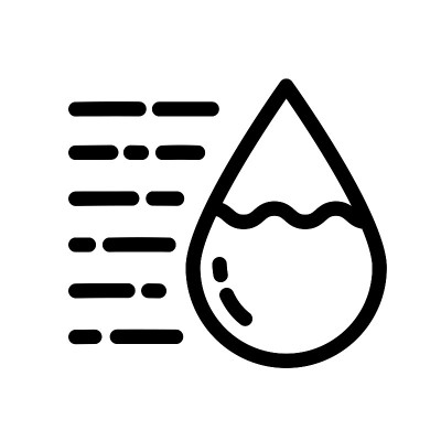 塑料水滴交付轮廓图标