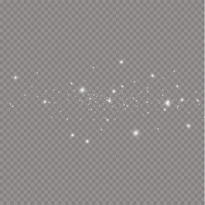 发出光的效果。矢量插图。圣诞节的闪光。星尘。装饰广告