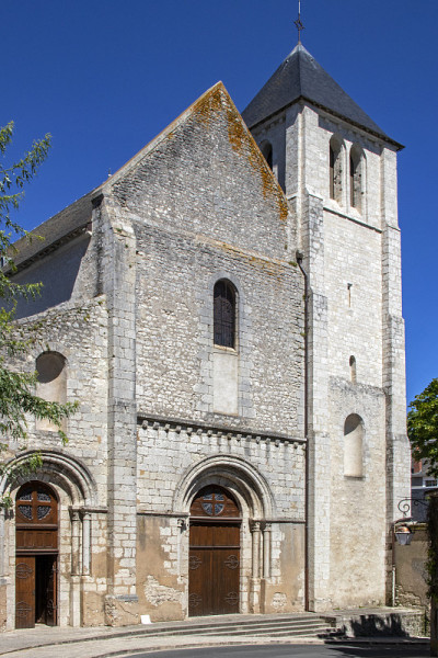 Beaugency。Abbatiale圣母院。Loiret。中央山谷