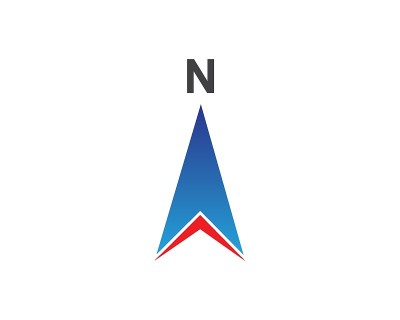 指南针标志模板矢量图标插图