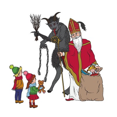 Saint Nicholas and Krampus
