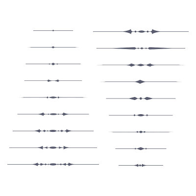 文本Dividers-Vector设置