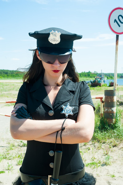 性感的警察的女人