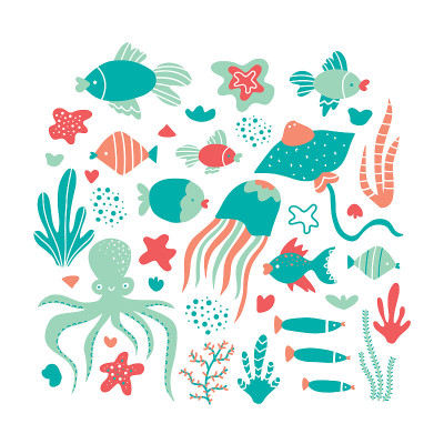 海洋生物集合