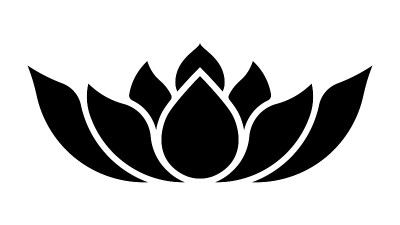 莲花。抽象的花朵。模板,元素,设计。