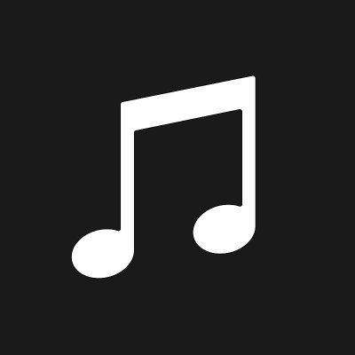 注意矢量图标。乐谱的象征。歌曲旋律的迹象。应用程序和web界面按钮。轮廓图像。