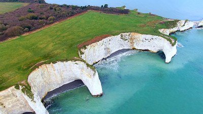 老哈里在英国岩石-鸟瞰图