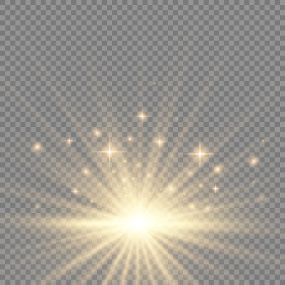 太阳爆炸了，黄色的光芒照亮了阳光。