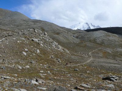 喜马拉雅山的山路