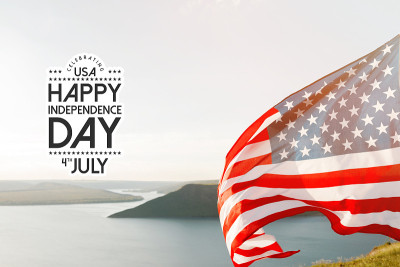 爱国的假期。7月4日，独立日。