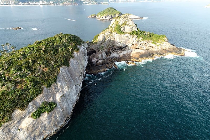 Tijuca群岛鸟瞰图，里约热内卢，巴西。伟大的景观。假期旅行。旅游目的地。热带旅行。