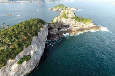 Tijuca群岛鸟瞰图，里约热内卢，巴西。伟大的景观。假期旅行。旅游目的地。热带旅行。