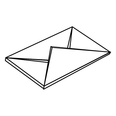 邮件信封孤立图标