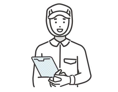 男食品厂和学校午餐员工的载体插图材料，有binder / hospital / factory / 