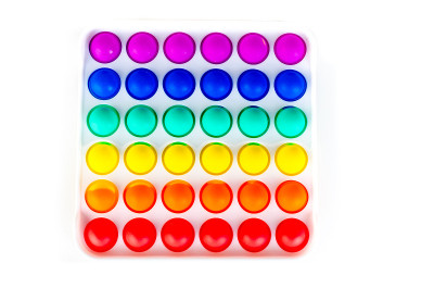 抗压力玩具Pop it fidget colorful
