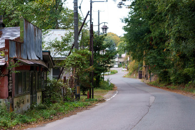 日本福岛的中泽温泉镇
