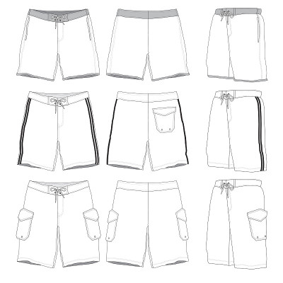 Boardshorts模板